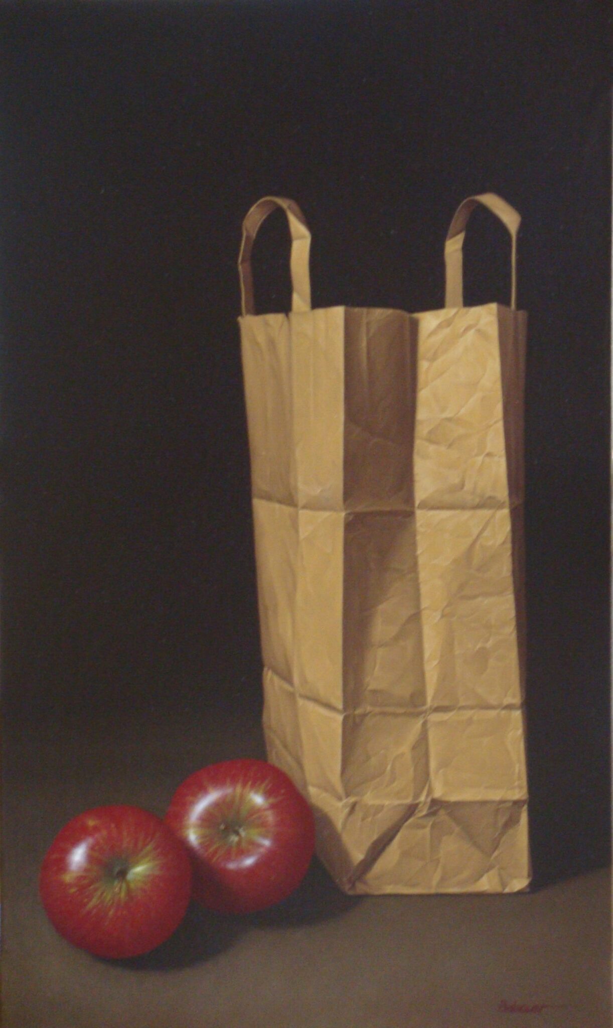 Bolsa con manzanas